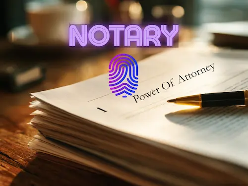 Power of Attorney Notarization Irving TX - Professional notary signing POA document